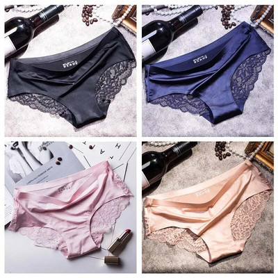 TEXIWAS 4 kom/lot Čipkaste gaćice Žensko bešavno žensko donje rublje Čipkaste gaćice Seksi gaćice za žene Udobno donje rublje veće veličine
