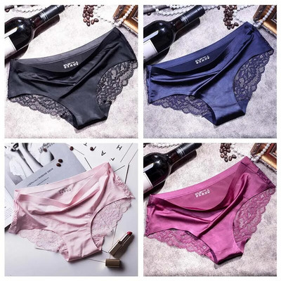 TEXIWAS 4 kom/lot Čipkaste gaćice Žensko bešavno žensko donje rublje Čipkaste gaćice Seksi gaćice za žene Udobno donje rublje veće veličine
