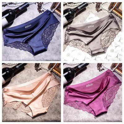 TEXIWAS 4 kom/lot Čipkaste gaćice Žensko bešavno žensko donje rublje Čipkaste gaćice Seksi gaćice za žene Udobno donje rublje veće veličine