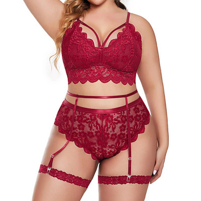 2023 Set de lenjerie sexy de marime mari Seturi erotice sexy Lenjerie de corp sexy pentru femei Pijamale din dantelă rochie transparentă haine sexuale Babydoll fierbinte