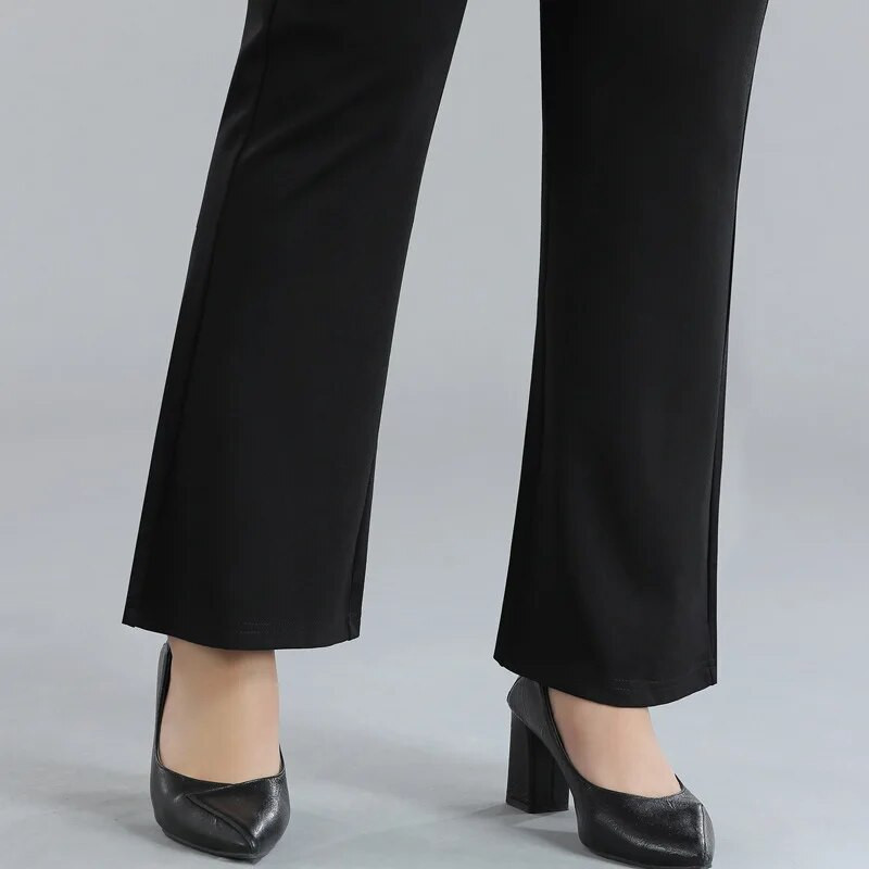 γυναικείο παντελόνι plus size προπόνηση κάπρι κολάν για γυναίκες με τσέπες μαύρο φούτερ παντελόνι ψηλόμεσο φόρεμα παντελόνι εργασίας