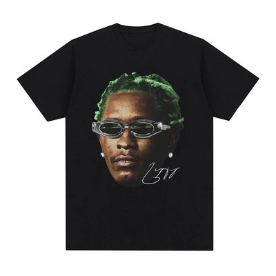 Rapper Young Thug Graphic Print Μπλουζάκι Fashion Hip Hop Vintage Tshirt Casual Crew λαιμόκοψη κοντομάνικο μπλουζάκι συν μεγέθη γυναικών