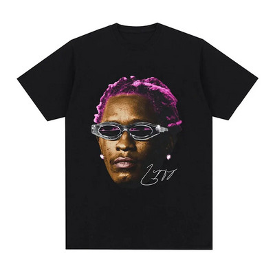Rapper Young Thug Graphic Print Μπλουζάκι Fashion Hip Hop Vintage Tshirt Casual Crew λαιμόκοψη κοντομάνικο μπλουζάκι συν μεγέθη γυναικών
