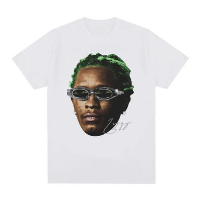 Rapper Young Thug Graphic Print Μπλουζάκι Fashion Hip Hop Vintage Tshirt Casual Crew λαιμόκοψη κοντομάνικο μπλουζάκι συν μεγέθη γυναικών
