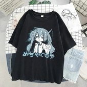 Gornja ženska majica kratkih rukava Harajuku sa komičnim likovima, anime printom