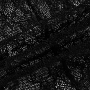 Дамско секси боди с връзки Ултратънък прозрачен комплект бельо Гащеризон с флорална бродерия Спално облекло Секси бельо