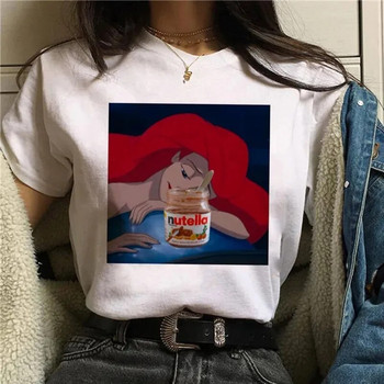 Γυναικείο T-shirt Harajuku στη δεκαετία του 1990 με μοτίβο Nutella Kawaii, χαριτωμένο μπλουζάκι κινουμένων σχεδίων Κορεάτικο κορυφαίο γυναικείο μπλουζάκι γοτθικό