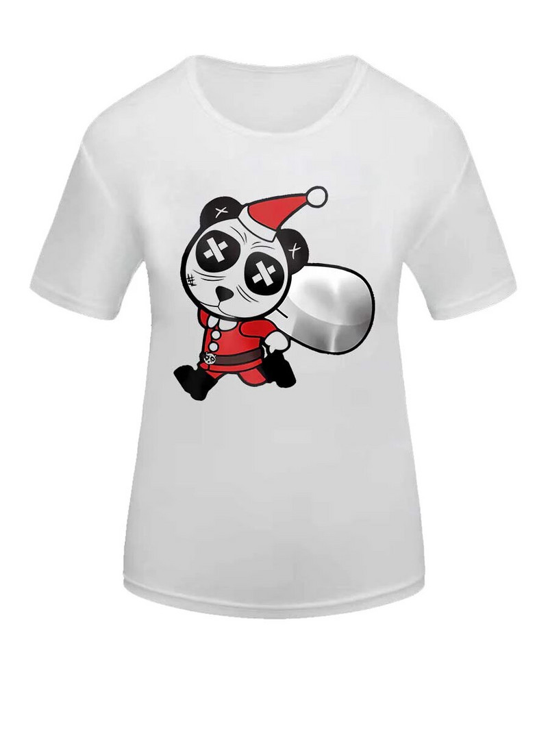 Ženska majica kratkih rukava velike veličine Široki top Slatke božićne majice s printom Okrugli izrez kratkih rukava Modna ležerna majica s donjim dijelom