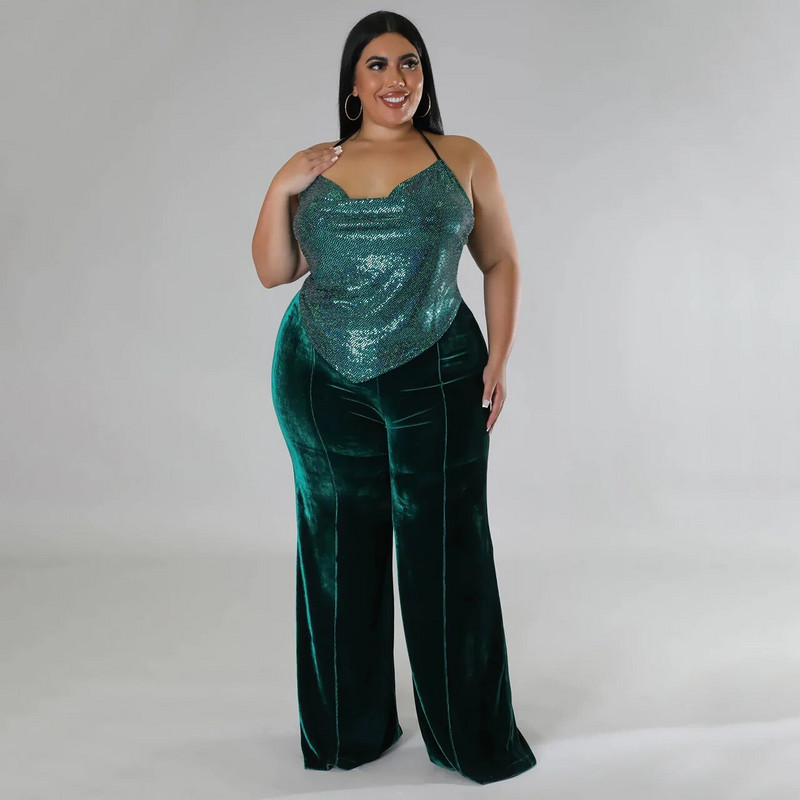 Γυναικείο παντελόνι συν μεγέθους 2022 Χειμερινή μόδα Lady Collage Παντελόνι μονόχρωμο φουσκωμένο παντελόνι ψηλόμεσο casual παντελόνι μεγάλο μέγεθος θηλυκό