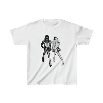 2024 Καλοκαιρινό Harajuku Top Hip Hop E-girl Graphic Print Y2K Top Vintage Punk Tee Casual Streetwear κοντομάνικο μπλουζάκι