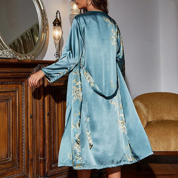 Απλό γυναικείο Four Seasons Home Ρούχα Σέξι Απομίμηση Μεταξοτυπίας Πιτζάμες Γυναικείο Λεπτό Νυχτικό Νυχτικό Κοστούμι 2 ΤΕΜ