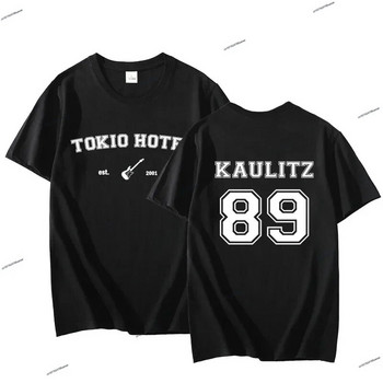 Tokio Hotel T-shirts Kaulitz 89 Tshirt Band Μουσική Μπλουζάκι Μπλουζάκι Βαμβακερό κοντό μανίκι Streetwear Γυναικεία σε συντομότερο μέγεθος Γυναικεία ρούχα