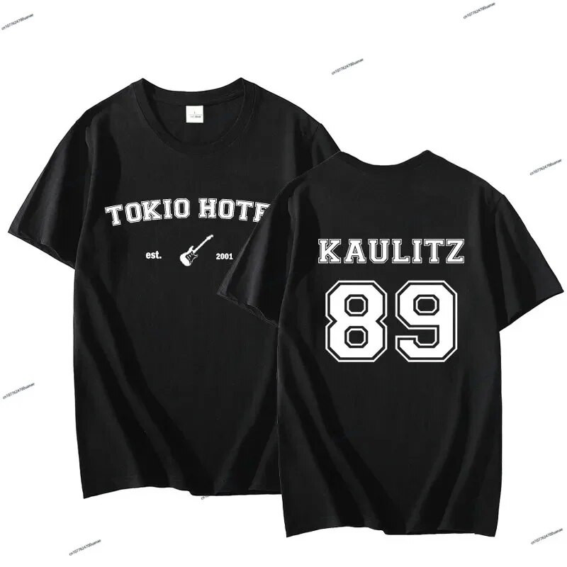 Tokio Hotel Majice kratkih rukava Kaulitz 89 Majica s glazbenim bendom Pamučna ulična odjeća kratkih rukava Ženska ženska odjeća velikih veličina