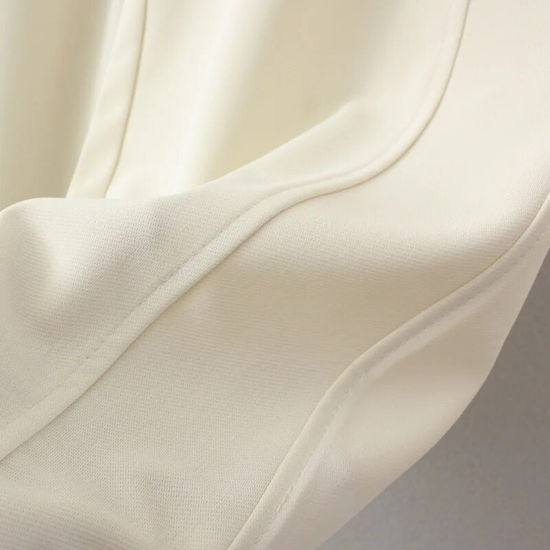 Hlače širokih nogavica veće veličine Ženska odjeća Široka visoka struka Ice Ravne donje plohe Pune hlače Proljeće Ljeto 2023.