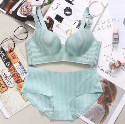 Nova robna marka Proljetni seksi kompleti push up grudnjaka Ženski modni komplet donjeg rublja na pruge Intimni setovi kratkih grudnjaka Noble za mlade djevojke