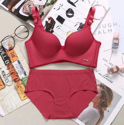 Nova robna marka Proljetni seksi kompleti push up grudnjaka Ženski modni komplet donjeg rublja na pruge Intimni setovi kratkih grudnjaka Noble za mlade djevojke