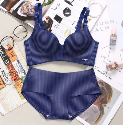 Nova robna marka Proljetni seksi kompleti push up grudnjaka Ženski modni komplet donjeg rublja na pruge Intimni setovi kratkih grudnjaka Noble za mlade djevojke