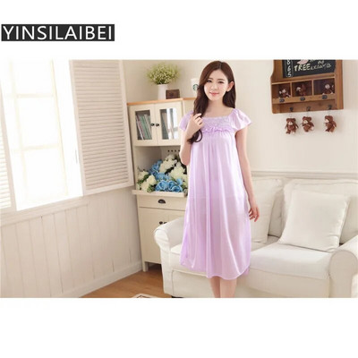 YINSILAIBEI Rochie de noapte sexy pentru femei, de mărime mare, din satin de mătase de gheață, cămașă de noapte, lenjerie de femeie, rochie de lenjerie sexy, #30