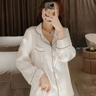 Set de pijamale din satin de mătase pentru femei Set de pijamale de pijama de cuplu Costum de pijama de cuplu vânzări dropshipping cu transport gratuit