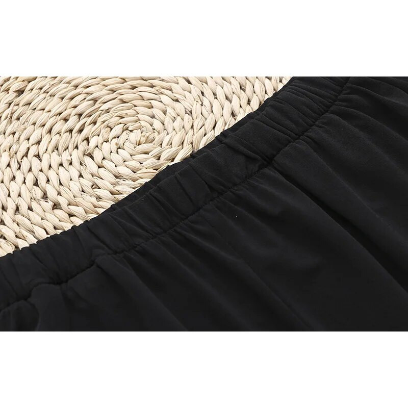 Hlače veće veličine za žene Široke i udobne rastezljive ležerne hlače s elastičnim strukom Ekstra velike ljetne haljine za debele žene Mi