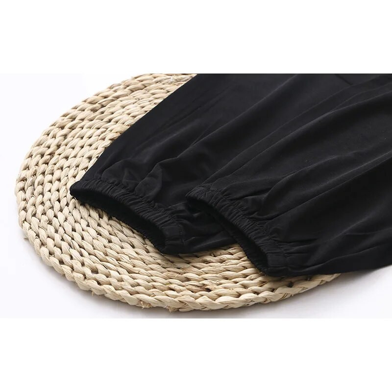 Hlače veće veličine za žene Široke i udobne rastezljive ležerne hlače s elastičnim strukom Ekstra velike ljetne haljine za debele žene Mi