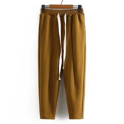 Pantaloni Harem 4XL Plus Size Femei 2023 de primăvară culoare bloc cu deschidere la picior Pantaloni cu șnur cu talie înaltă haine supradimensionate curbe