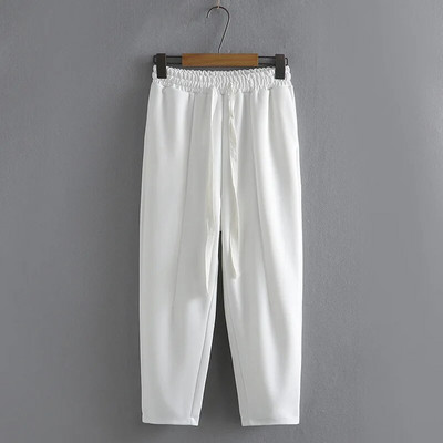 Pantaloni Harem 4XL Plus Size Femei 2023 de primăvară culoare bloc cu deschidere la picior Pantaloni cu șnur cu talie înaltă haine supradimensionate curbe