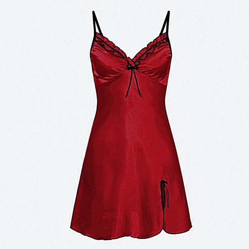 Γυναικεία Sexy V Neck Sling Sleepwear Γυναικεία Νέα Αμάνικα Γυναικεία Sexy Nightdress Sleepwear Suspender Lace Seductive εσώρουχα