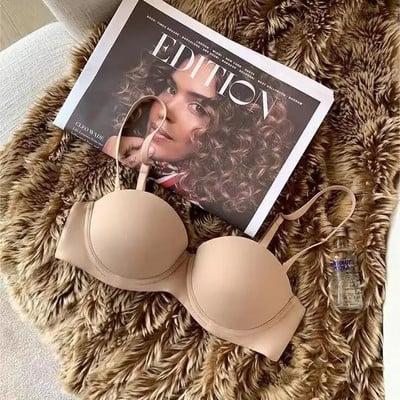 Bešavni grudnjaci za žene Nevidljivo donje rublje Push Up grudnjak 1/2 košarice Bralette Udobni grudnjak Nonwire Jednostavno seksi donje rublje