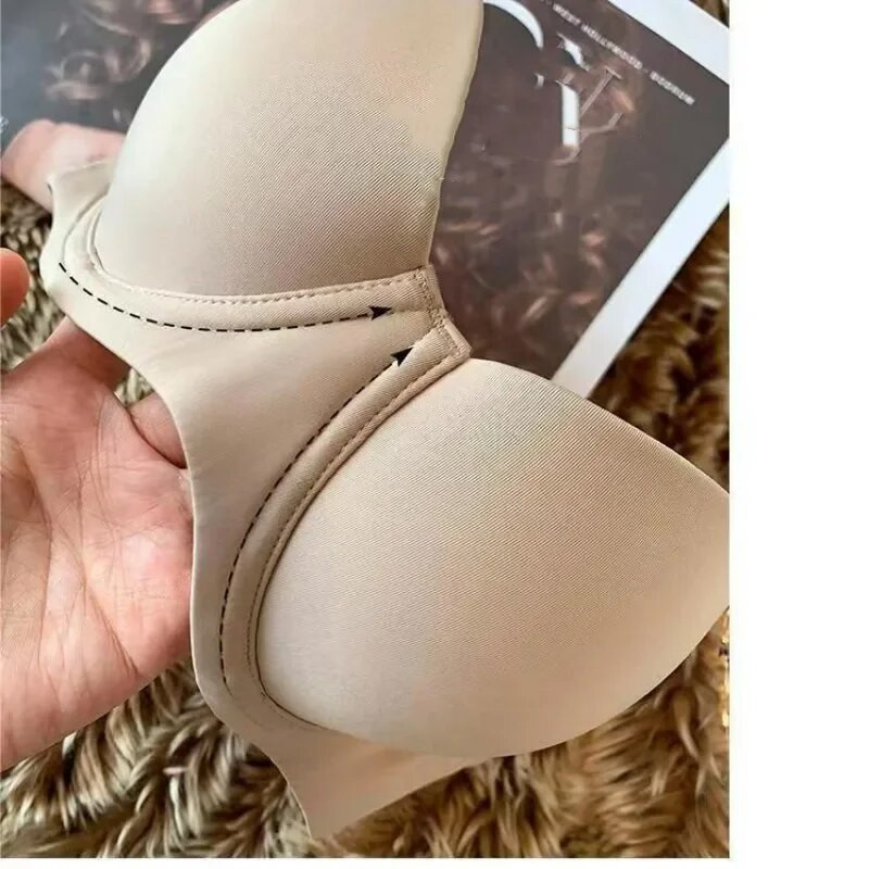 Bešavni grudnjaci za žene Nevidljivo donje rublje Push Up grudnjak 1/2 košarice Bralette Udobni grudnjak Nonwire Jednostavno seksi donje rublje