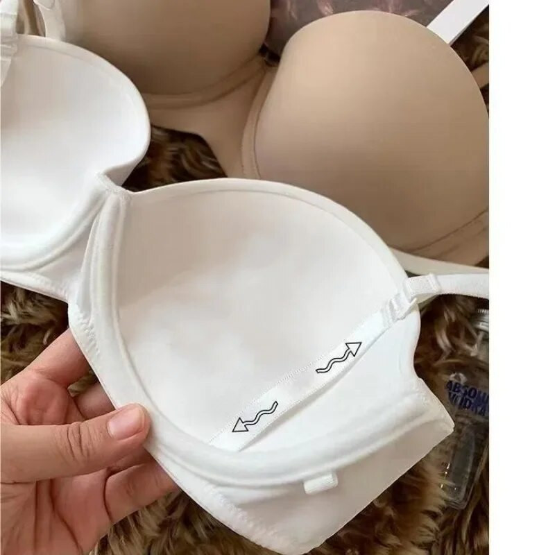 Bešavni grudnjaci za žene Nevidljivo donje rublje Push Up grudnjak 1/2 košarice Bralette Udobni grudnjak Nonwire Jednostavno seksi donje rublje
