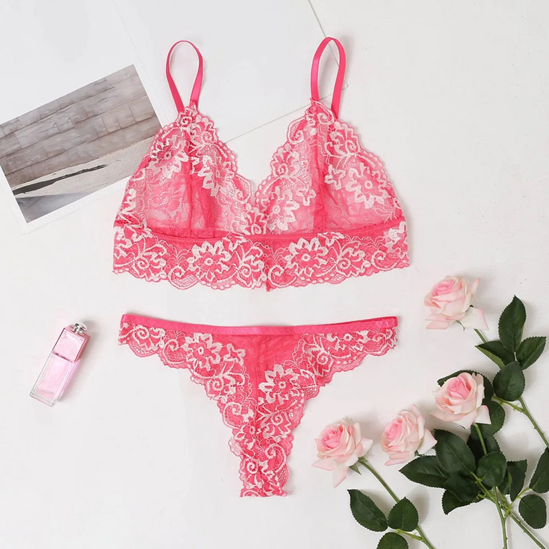Extrém szexi Dessous mélyen dekoltált luxus női szexi harisnyakötő fehérnemű melltartó bugyi szettek acélgyűrű nélküli fehérnemű szett Lenceria