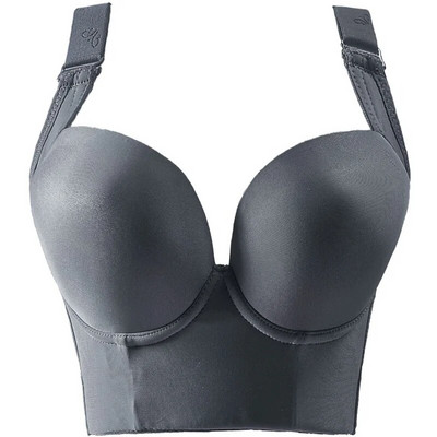 Σέξι Γυναικείο Σουτιέν Plus Size Push Up Deep Cup Εσώρουχα χωρίς ραφές Χωρίς Ατσάλινο Δαχτυλίδι Άνετο Σουτιέν Κρυφό στην πλάτη λίπος γιλέκο σουτιέν BCD Cup 34-50