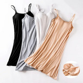 Fdfklak Modal hálóing mellkas alátét nadrágok fehérneműk nyári női rövid ruha szexi hálóruha női kényelmes hálóingek