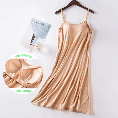 Fdfklak Modal hálóing mellkas alátét nadrágok fehérneműk nyári női rövid ruha szexi hálóruha női kényelmes hálóingek