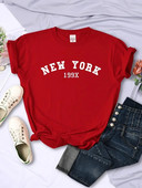 2024 Plus Size New York 199X Personality Letter Majica Ženska modna marka Ležerna majica kratkih rukava Sportske ljetne majice