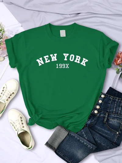 2024 Plus Size New York 199X Personality Letter Majica Ženska modna marka Ležerna majica kratkih rukava Sportske ljetne majice