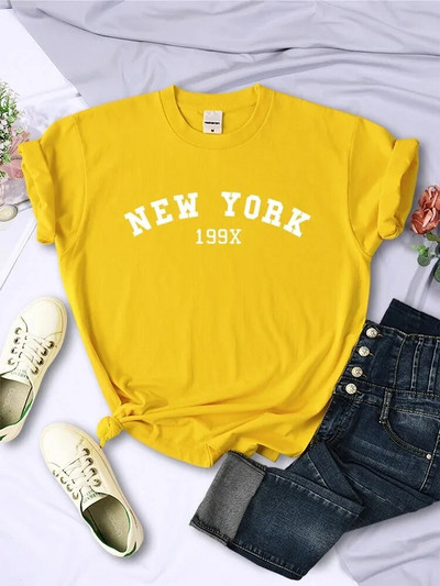 2024 Plus Size New York 199X Personality Letter Majica Ženska modna marka Ležerna majica kratkih rukava Sportske ljetne majice
