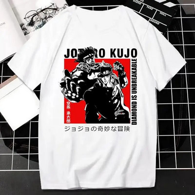 Tricou cu imprimeu grafic JOJO Bizarre Adventure Anime japonez Bărbați Femei Fashion Streetwear Tricou cu mânecă scurtă Plus Size Unisex