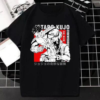 Tricou cu imprimeu grafic JOJO Bizarre Adventure Anime japonez Bărbați Femei Fashion Streetwear Tricou cu mânecă scurtă Plus Size Unisex