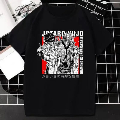 Tricou cu imprimeu grafic JOJO Bizarre Adventure Anime japonez Bărbați Femei Fashion Streetwear Tricou cu mânecă scurtă Plus Size Unisex