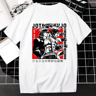 Tricou cu imprimeu grafic JOJO Bizarre Adventure Anime japonez Bărbați Femei Fashion Streetwear Tricou cu mânecă scurtă Plus Size Unisex
