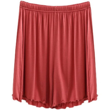L-6XL Дамски къси панталони с пижама Удобно долнище за сън Еластично долнище на пижама Къси панталони с волани Подгъв Плюс размер