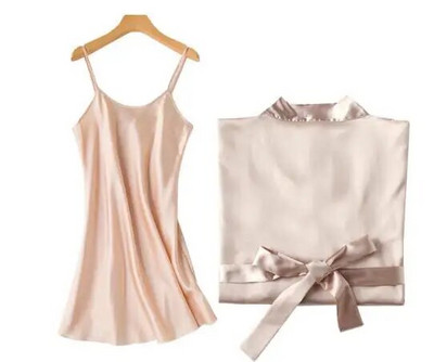 1PC/2PCS mladenka djeveruša ogrtač sa slovima remek haljina majka sestra mladenka vjenčani dar ogrtač kimono satenski ogrtač
