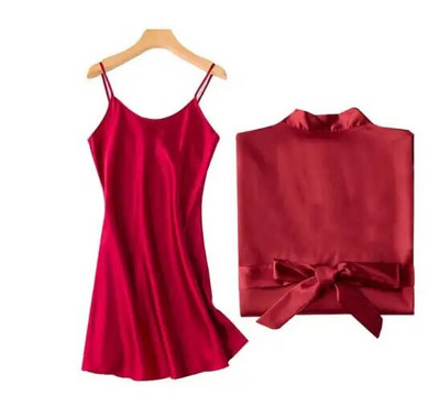 1PC/2PCS mladenka djeveruša ogrtač sa slovima remek haljina majka sestra mladenka vjenčani dar ogrtač kimono satenski ogrtač