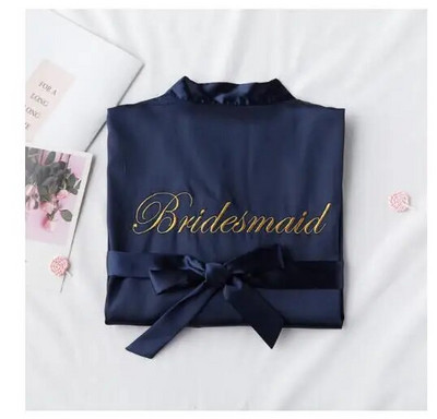 1PC/2PCS mladenka djeveruša ogrtač sa slovima remek haljina majka sestra mladenka vjenčani dar ogrtač kimono satenski ogrtač