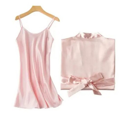 1PC/2PCS mladenka djeveruša ogrtač sa slovima remek haljina majka sestra mladenka vjenčani dar ogrtač kimono satenski ogrtač
