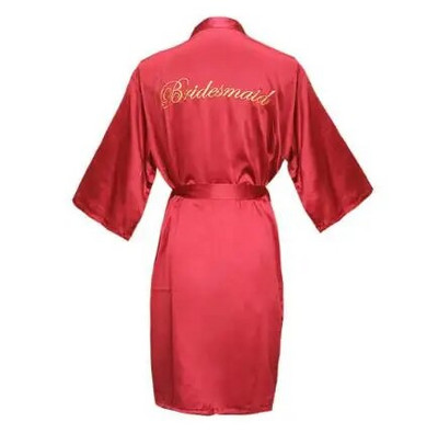 1PC/2PCS mladenka djeveruša ogrtač sa slovima remek haljina majka sestra mladenka vjenčani dar ogrtač kimono satenski ogrtač