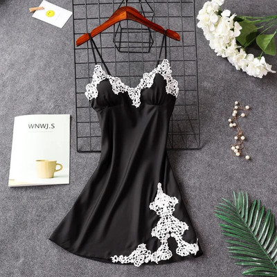 Novi dolazni ženski seksi kompleti satenskih ogrtača i haljina od čipke, besplatna dostava Ženski luksuzni modni komplet pidžama