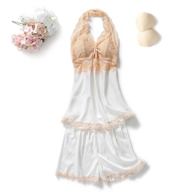 Novi dolazni ženski seksi kompleti satenskih ogrtača i haljina od čipke, besplatna dostava Ženski luksuzni modni komplet pidžama